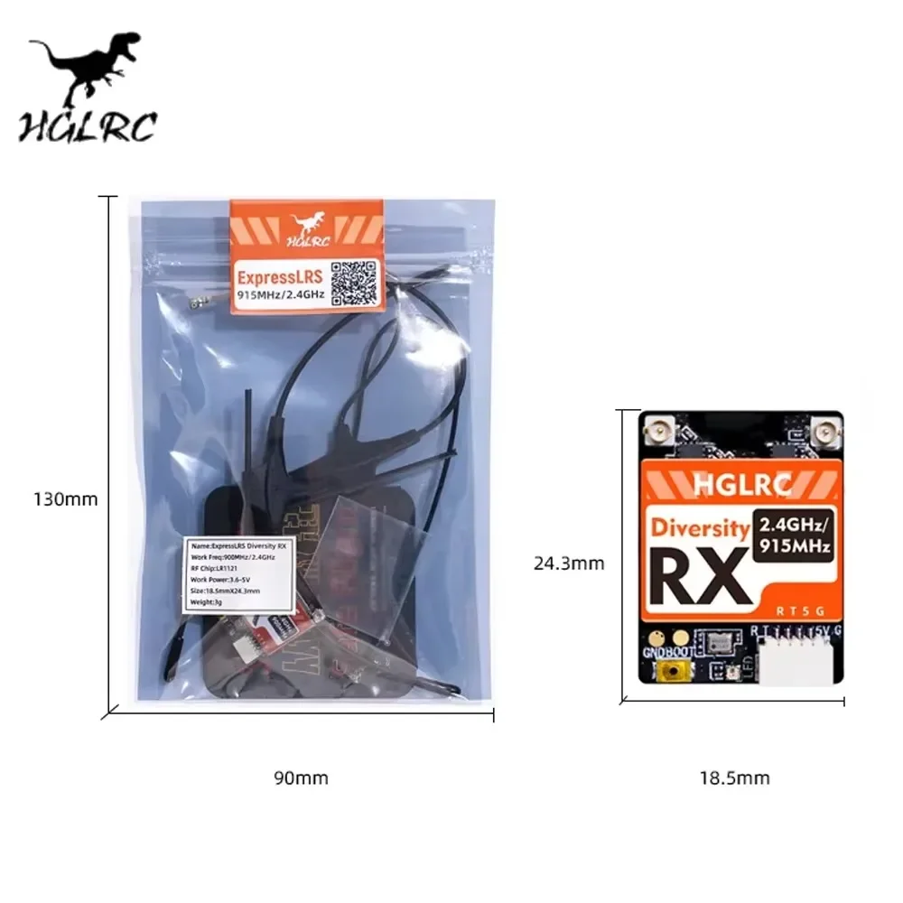 HGLRC Dualband RX ExpressLRS R - Drone Antenna review and price